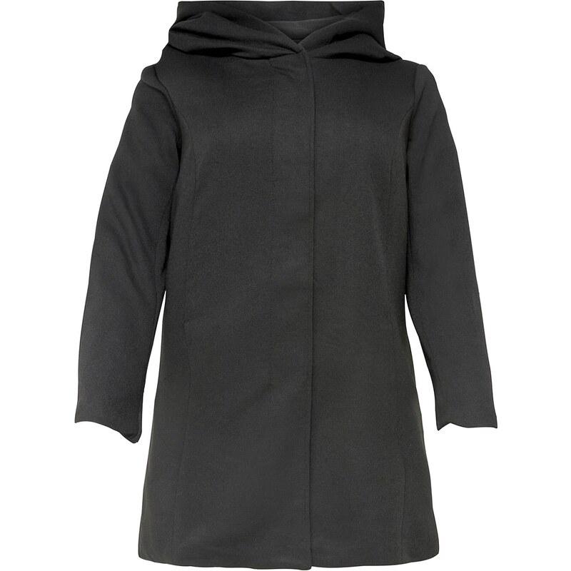 ONLY Carmakoma Damen Carsedona Light Coat Otw Mantel, Schwarz (Black Black), S EU