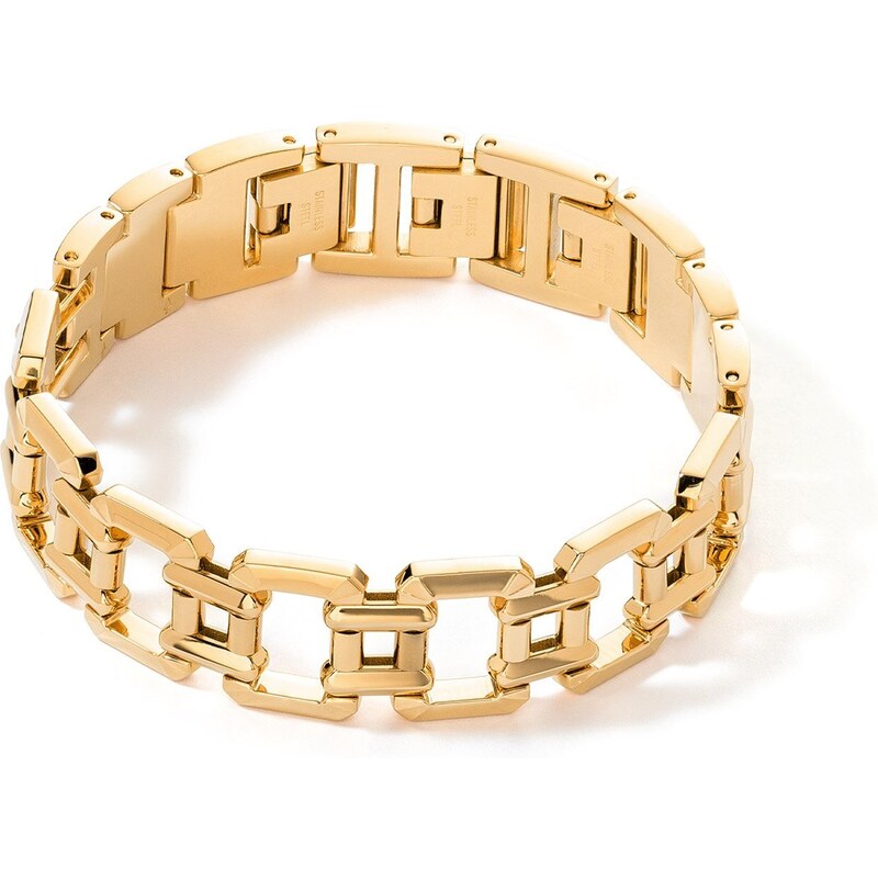 Coeur de Lion Damen-Armband Edelstahl Goldfarben 4420/30-1600
