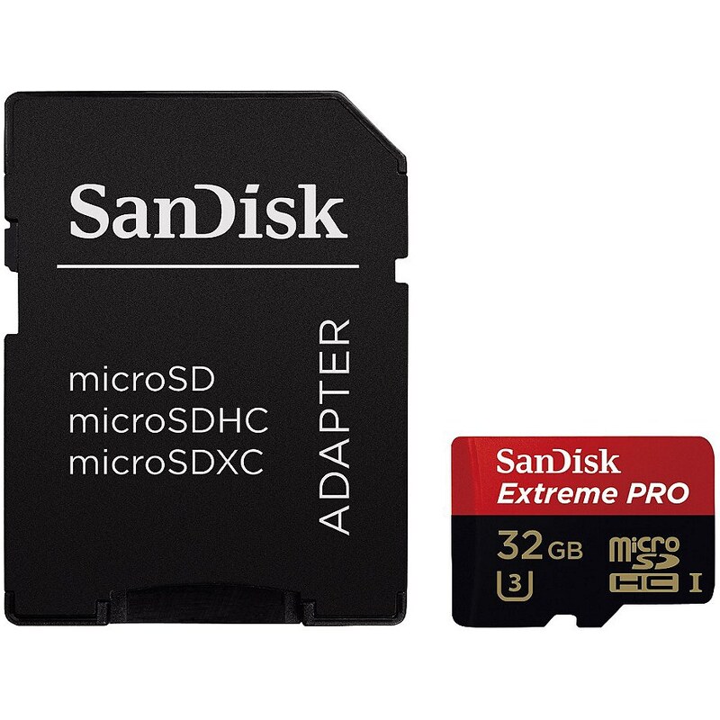 SanDisk microSDHC Extr. Pro 32GB, UHS Speed Class U3, UHS-I, 95MB/s +