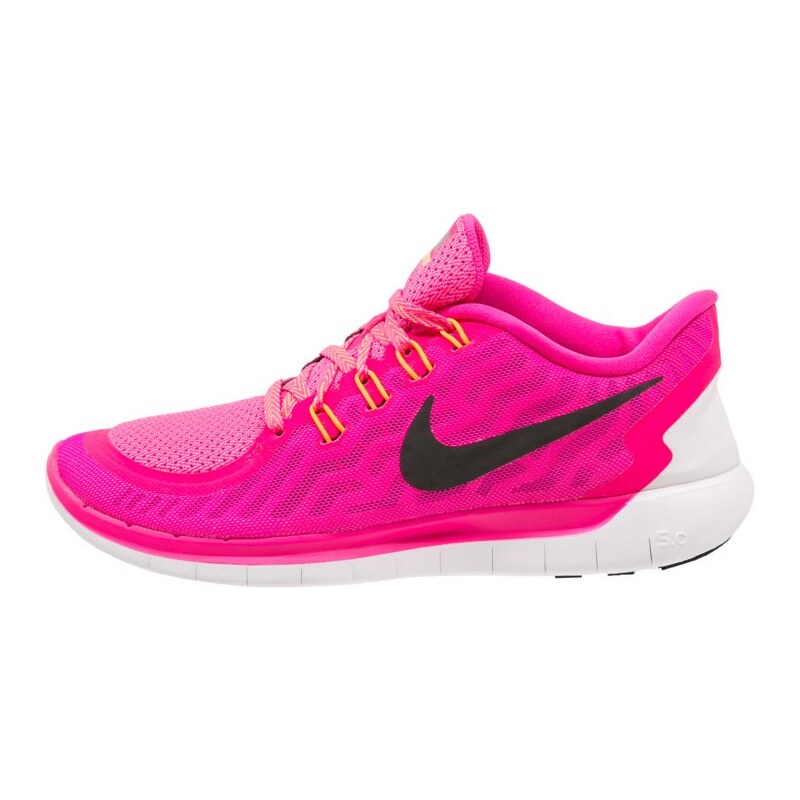 Nike Performance FREE 5.0 Sneaker low pink foil/black/pink pow/bright citrus