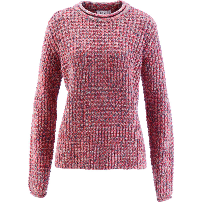 bpc bonprix collection Pullover langarm in pink (Rundhals) für Damen von bonprix