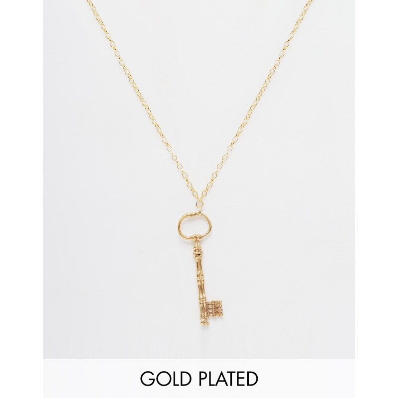 Only Child - Halskette mit Schlüssel-Anhänger - Gold