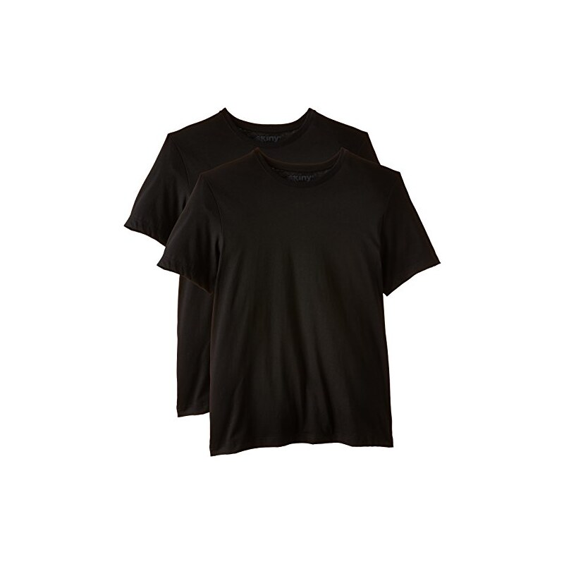 Skiny Herren Unterhemd Shirt Collection/Hr. T - Shirt DP, 2er Pack, Einfarbig