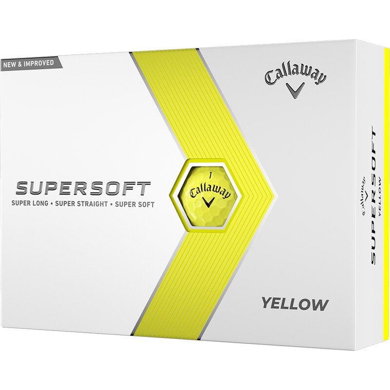 Callaway Supersoft 23 Golf Balls yellow