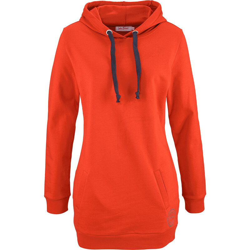 John Baner JEANSWEAR Long-Sweatshirt, Langarm in orange für Damen von bonprix