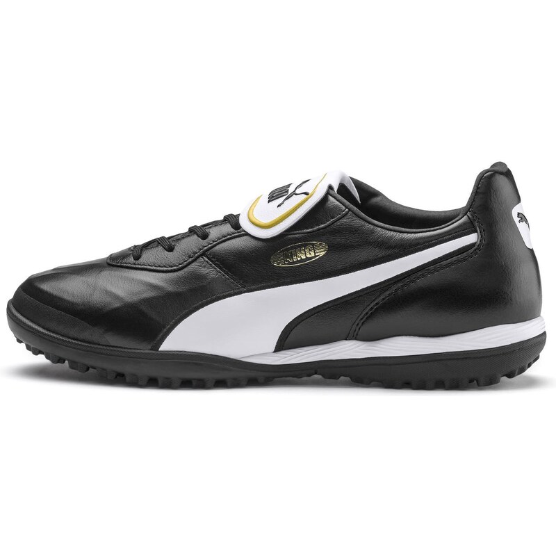 PUMA Unisex Adults' Sport Shoes KING TOP TT Soccer Shoes, PUMA BLACK-PUMA WHITE, 37