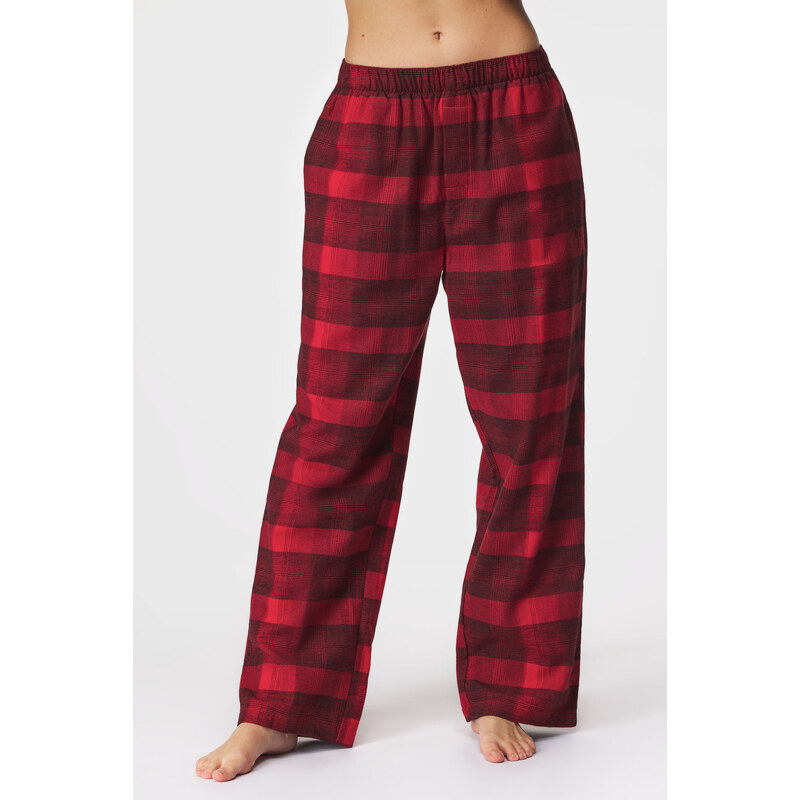 Pyjamahose aus Flanell Calvin Klein Gradient rot