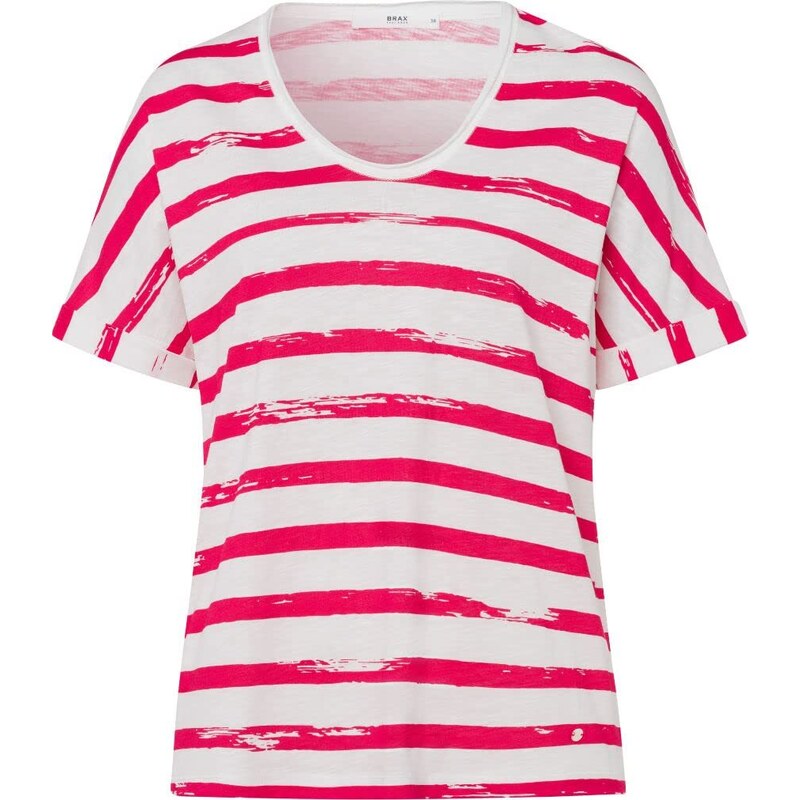 BRAX Damen Style Carrie T-Shirt, Crunchy PINK, 44
