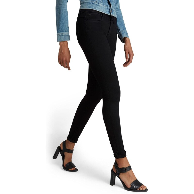 G-STAR RAW Damen Lynn D-Mid Waist Super Skinny Jeans, Blau (rinsed D06333-9142-082), 25W / 32L