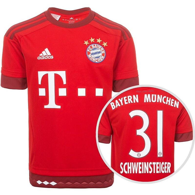 adidas Performance FC Bayern München Trikot Home Schweinsteiger 2015/2016 Kinder