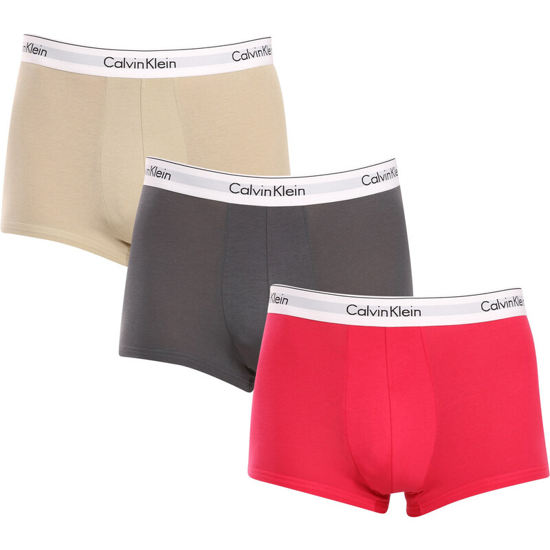 3PACK Herren Klassische Boxershorts Calvin Klein mehrfarbig (NB2380A-GW5) XL