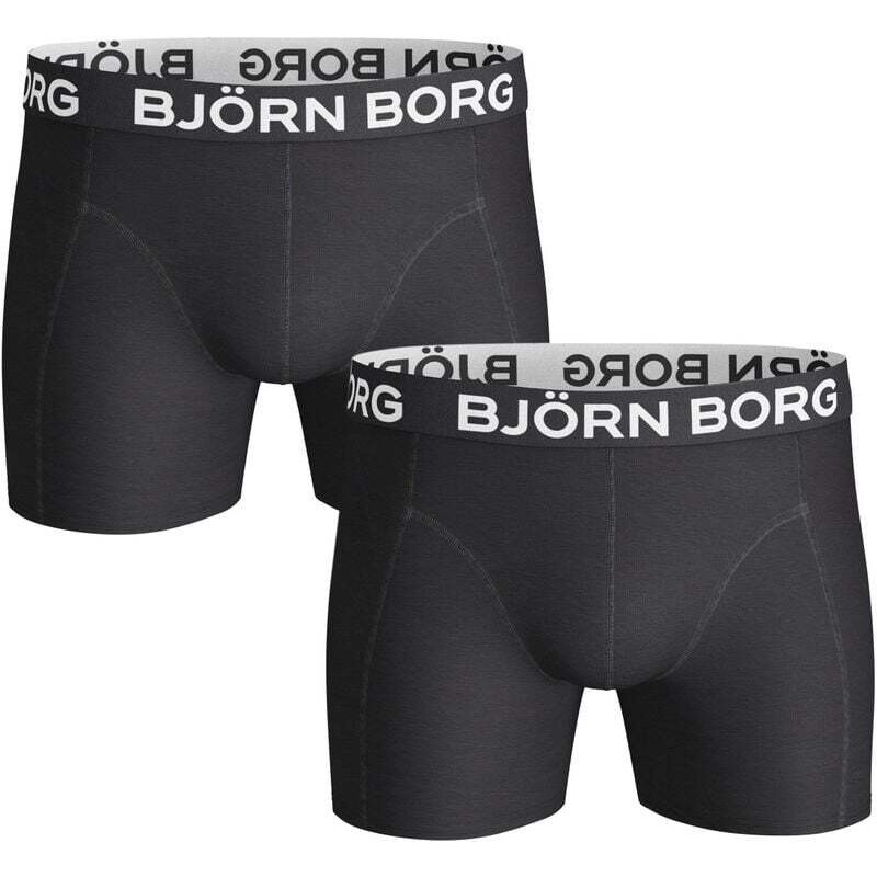 Björn Borg Shorts Solid Black 2er-Pack