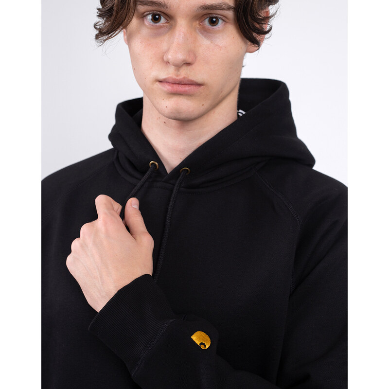 Carhartt WIP Hooded Chase Sweat Black/Gold