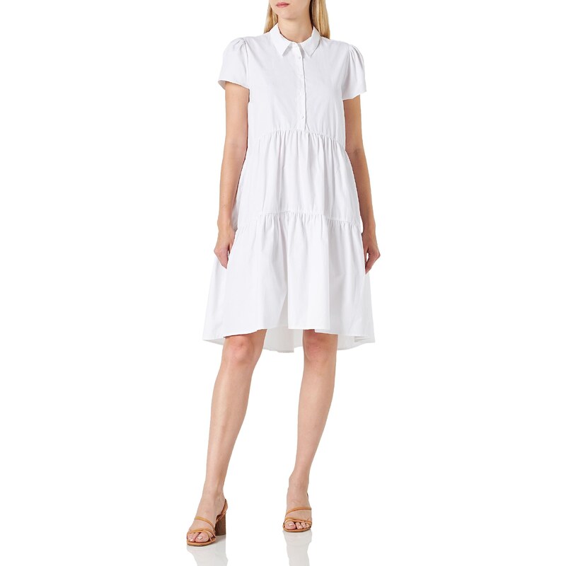 Soyaconcept Women's SC-Netti 50 Damen Kleid, Weiß, Medium