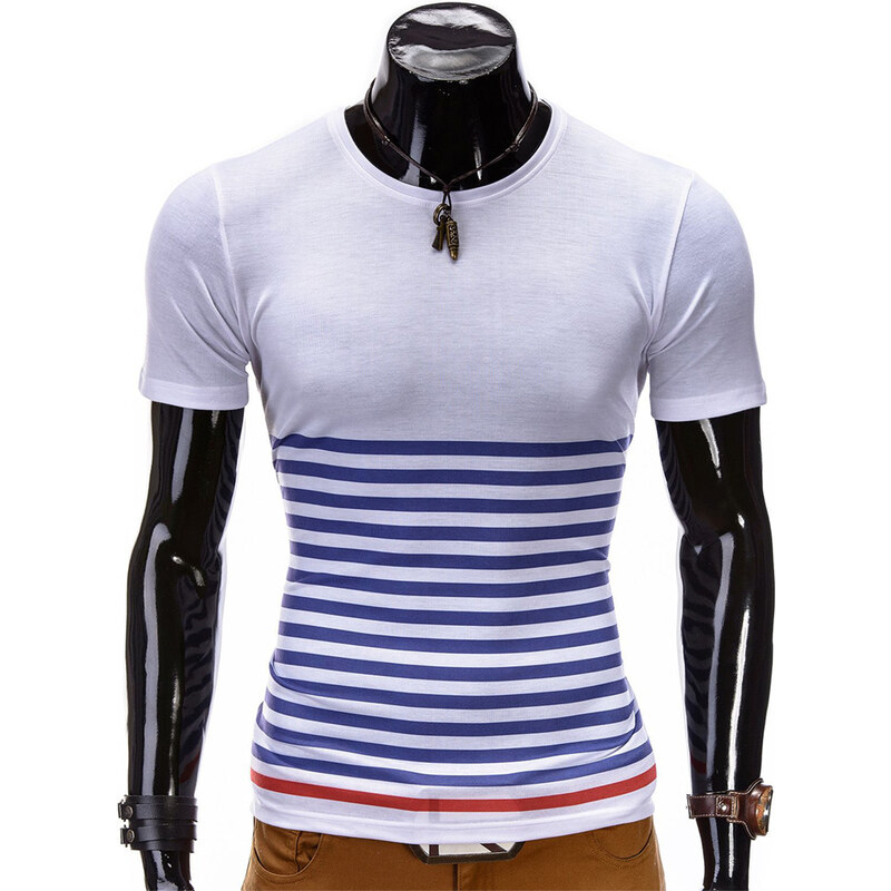 Lesara T-Shirt mit Streifen - Weiß - XXL