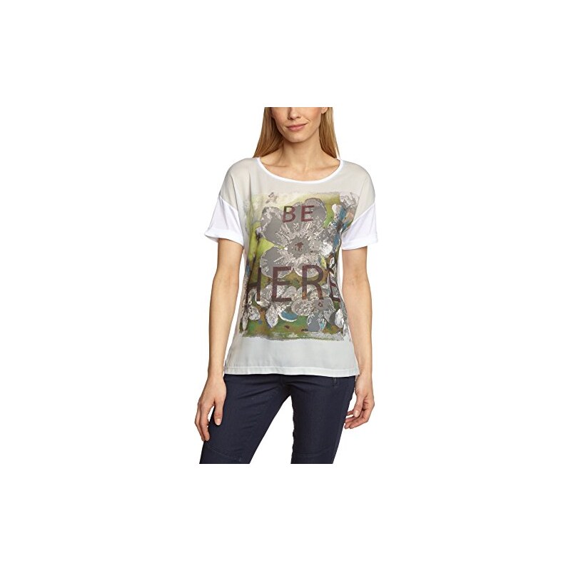 Fransa Damen T-Shirt Laflower 1, mit Print