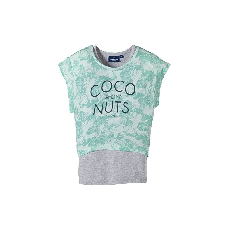 TOM TAILOR Kids Mädchen T-Shirt two pack tee coco nuts/504