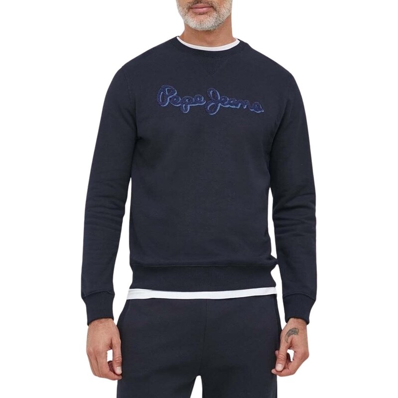 Pepe Jeans Herren Ryan Crew Sweatshirt, Blue (Dulwich), S