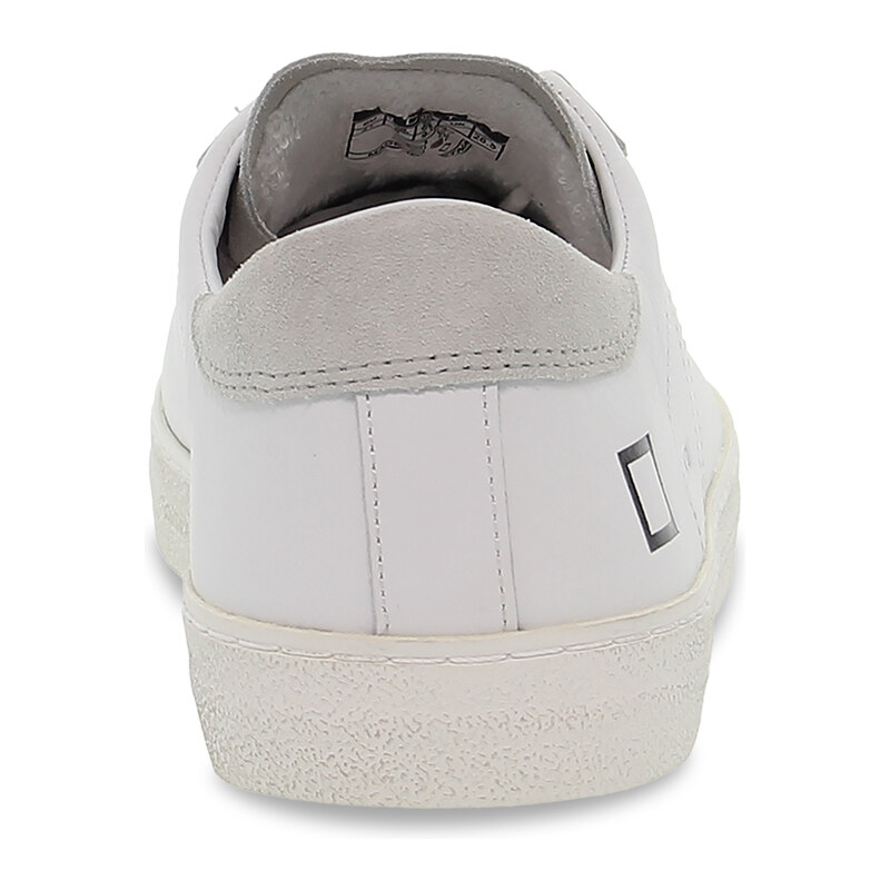 Sneaker D.A.T.E. HILL LOW VINTAGE CALF WHITE aus Leder Weiß
