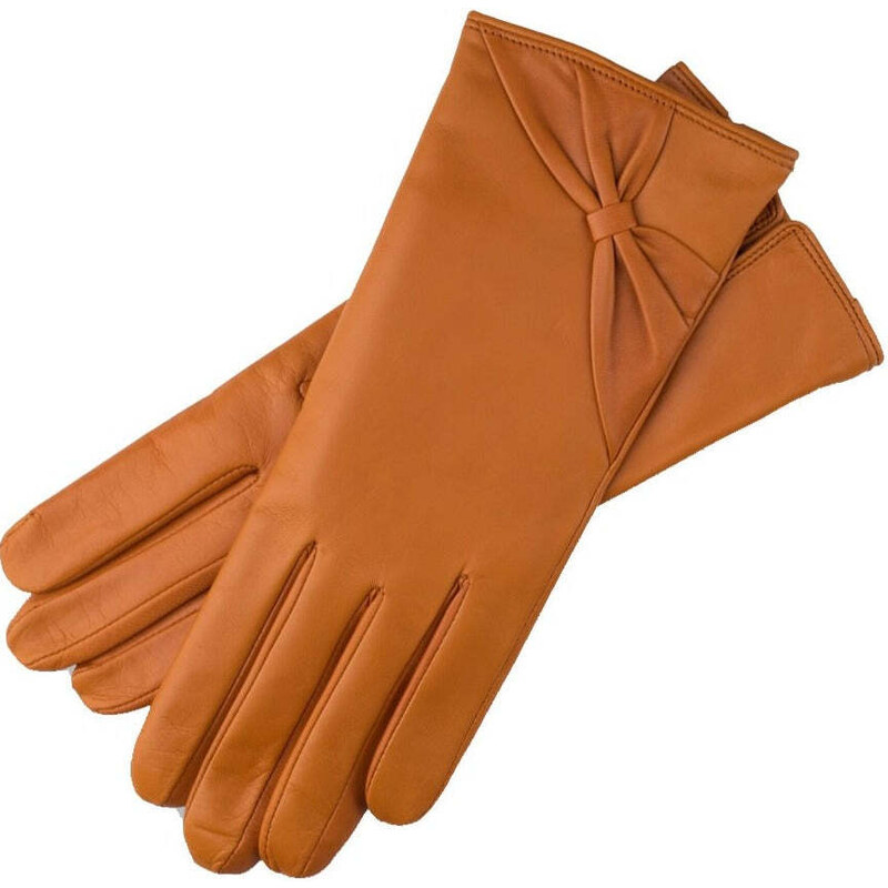 1861 Glove manufactory Vittoria Camel Leather Gloves