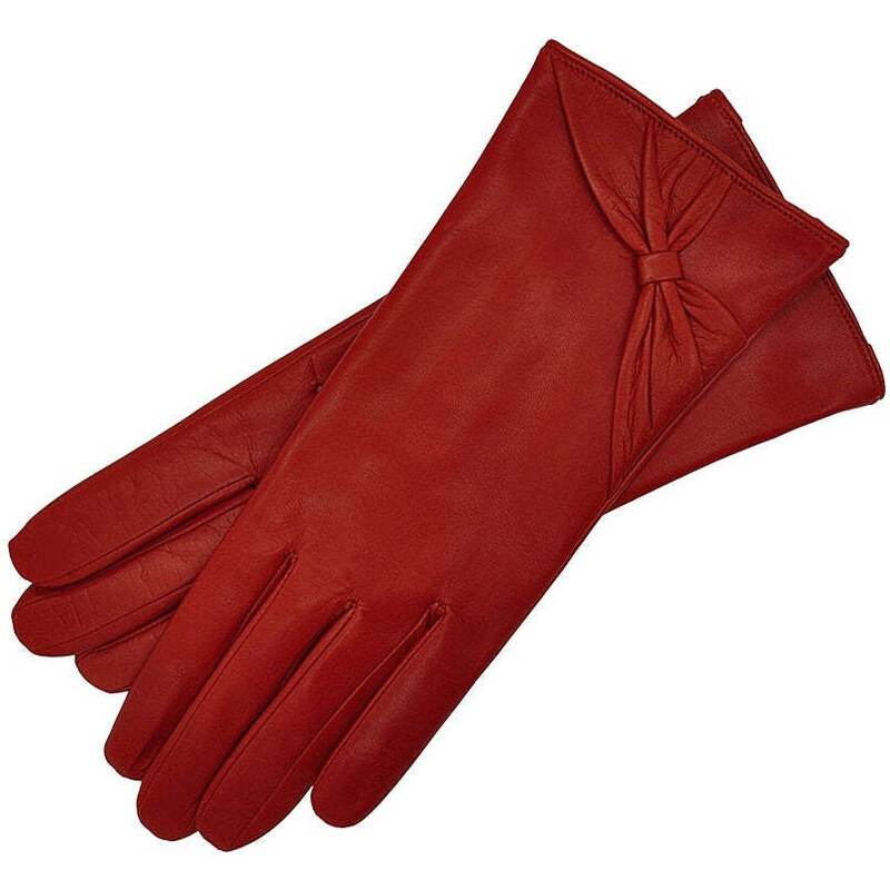 1861 Glove manufactory Vittoria Rosso Leather Gloves