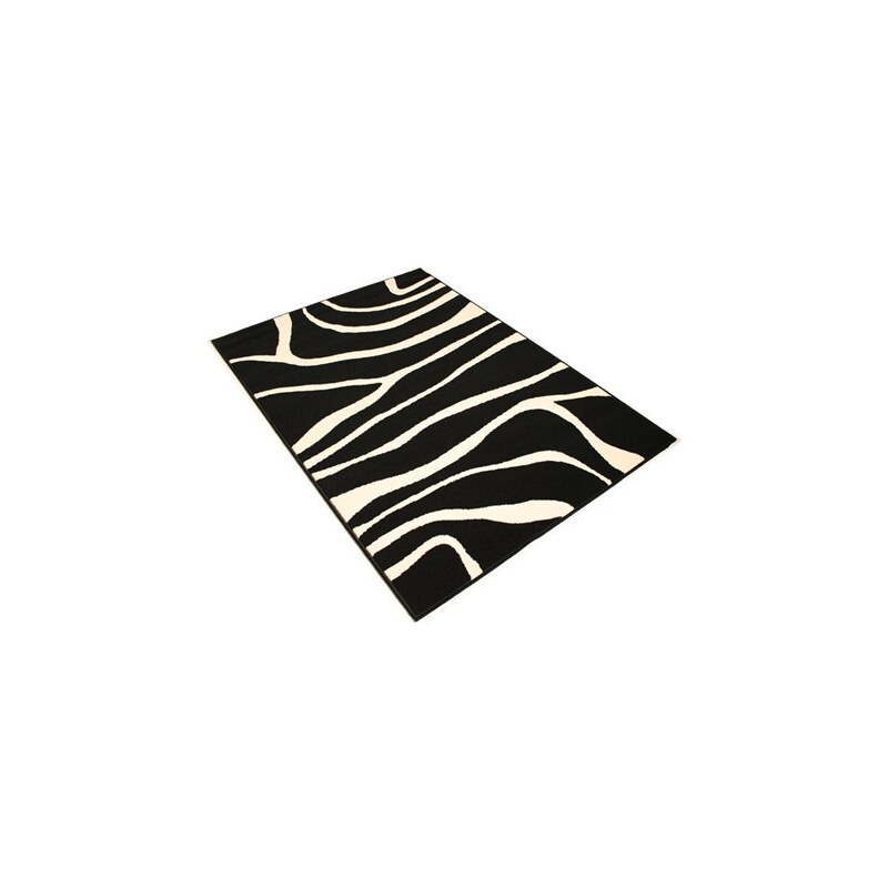 Teppich Zebra1 gewebt Animal Fell-Motiv modern HANSE HOME schwarz 6 (B/L: 190x280 cm)