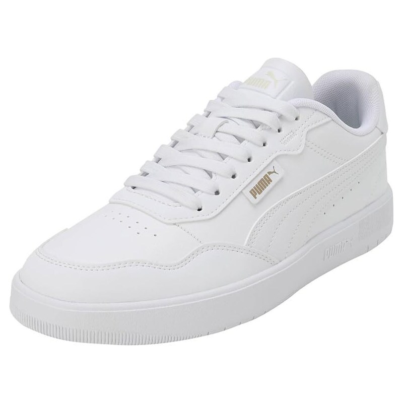 PUMA Herren Court Ultra LITE Sneaker White White Gold37 EU