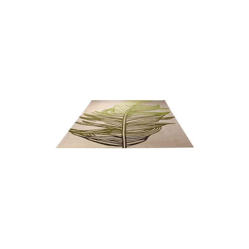 Design-Teppich Feather Esprit Home grün B/L: 120x180 cm,B/L: 160x240 cm,B/L: 200x200 cm,B/L: 90x160 cm