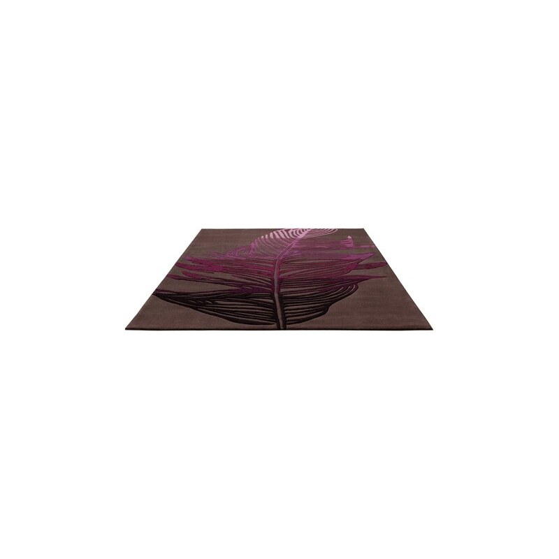 Design-Teppich Feather Esprit Home lila B/L: 120x180 cm,B/L: 160x240 cm,B/L: 200x200 cm