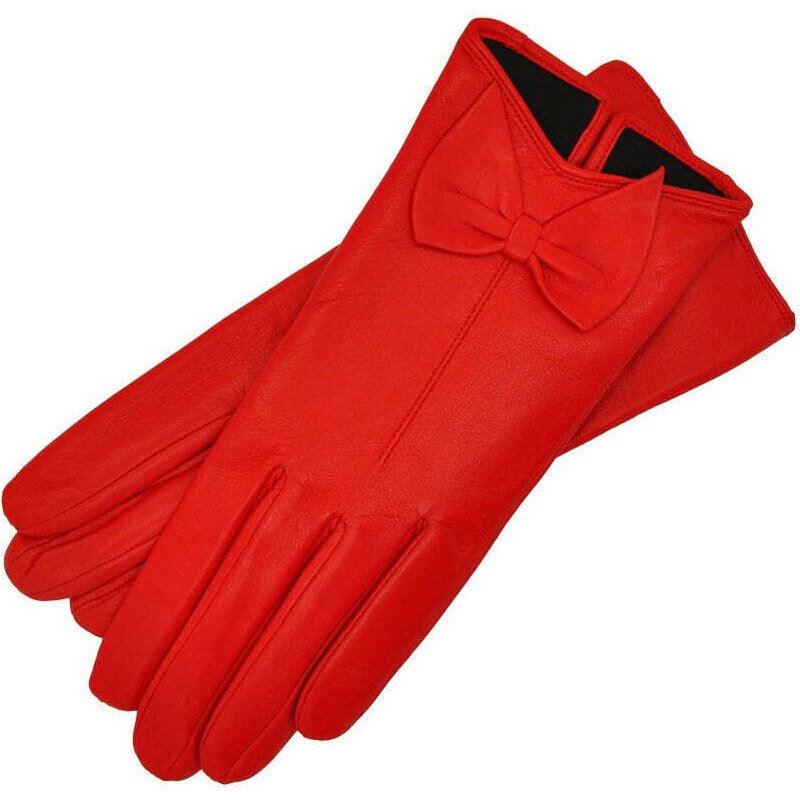 1861 Glove manufactory Avellino Red Leather Gloves