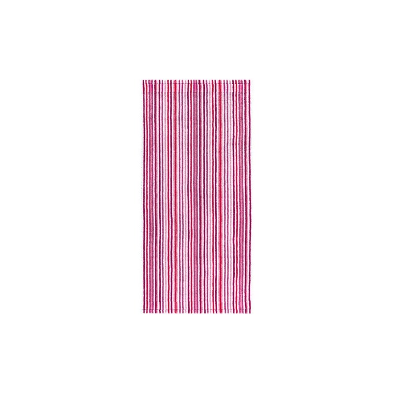 Badetuch Combi Stripes in trendigen Farben Egeria rosa 1x 70x140 cm