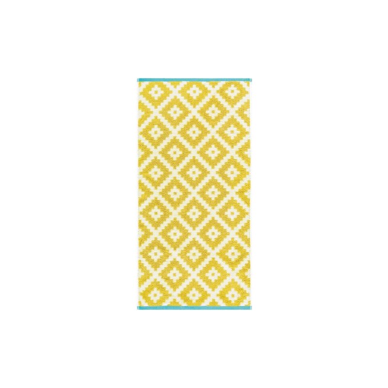 Handtücher Ethno mit Inkamuster Egeria gelb 2x 50x100 cm