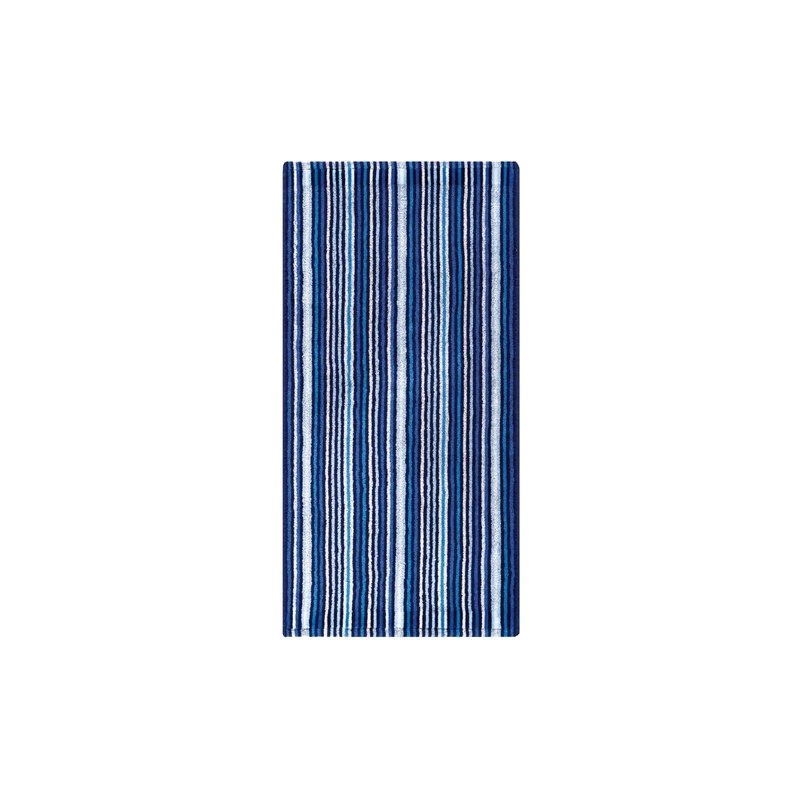 Badetuch Combi Stripes in trendigen Farben Egeria blau 1x 70x140 cm