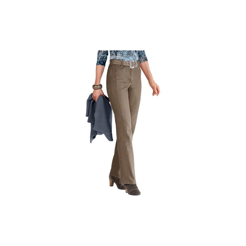 Damen Jeans mit bewährter Cotton-Feeling-Ausrüstung Cosma braun 36,38,40,42,44,46,48,50,52,54