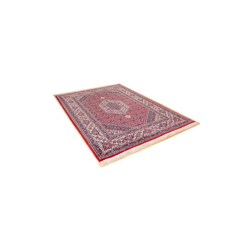 THEKO Orient-Teppich Meraj Silk Touch Bidjar 210 000 Knoten/m² 5 kg/m² handgeknüpft rot 3 (B/L: 140x200 cm),4 (B/L: 170x240 cm),5 (B/L: 90x160 cm)