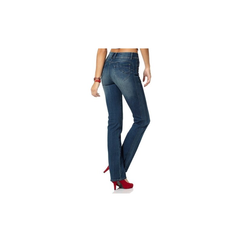 Damen Bootcut-Jeans Bauch Beine Po Arizona blau 17,18,19,20,21,22,76,80,84,88