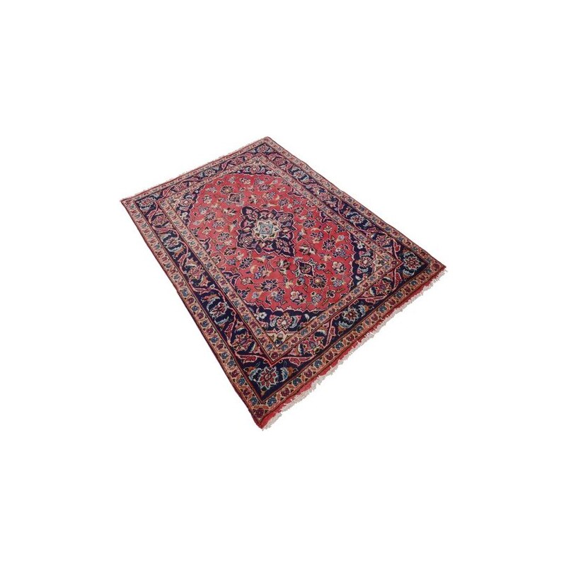 PARWIS Orient-Teppich Parwis Persischer Keschan 250 000 Knoten/m² handgeknüpft reine Schurwolle rot 2 (B/L: 100x150 cm),6 (B/L: 200x300 cm)