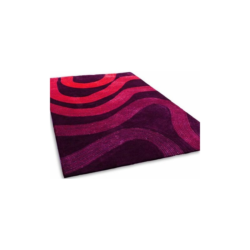 Teppich Outback handgearbeitet KINZLER lila 2 (B/L: 80x150 cm),6 (B/L: 200x290 cm)