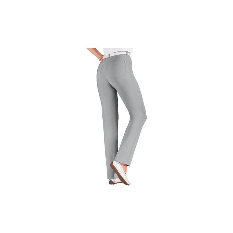 Damen Hose in 5-Pocket-Form STEHMANN grau 36,38,40,42,44,46,48,50,52,54