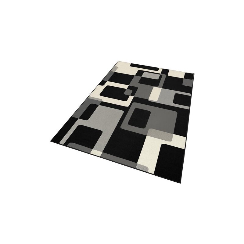 Teppich Tiznit Retro Design abstrakt gewebt HANSE HOME schwarz 2 (B/L: 80x150 cm),3 (B/L: 120x170 cm),4 (B/L: 160x230 cm),6 (B/L: 200x290 cm)