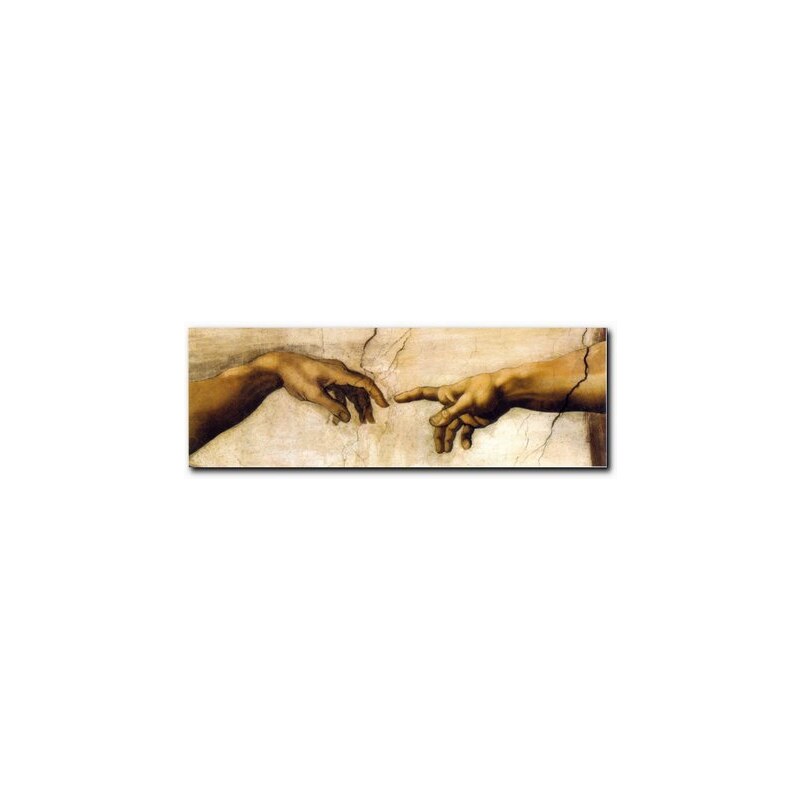 XXL-Wandbild Hände 150x52cm PREMIUM PICTURE braun