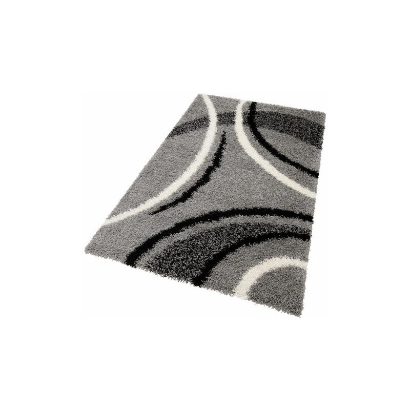 Hochflor-Teppich Joy 104 Höhe ca. 40mm gewebt LALEE silberfarben 12 (B/L: 80x300 cm),2 (B/L: 80x150 cm),3 (B/L: 120x170 cm),4 (B/L: 160x230 cm),6 (B/L: 200x290 cm)