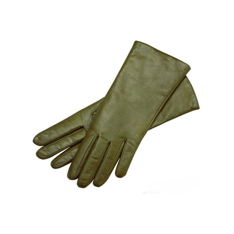 1861 Glove manufactory Marsala Verde Leather Gloves