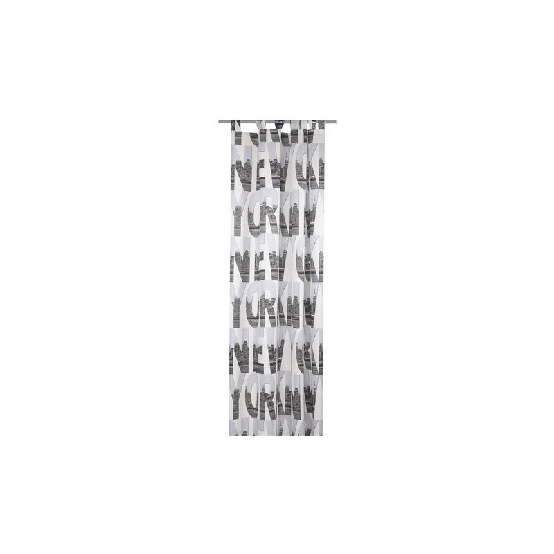Vorhang New York (1 Stück) deko trends weiß H/B: 245/140 cm