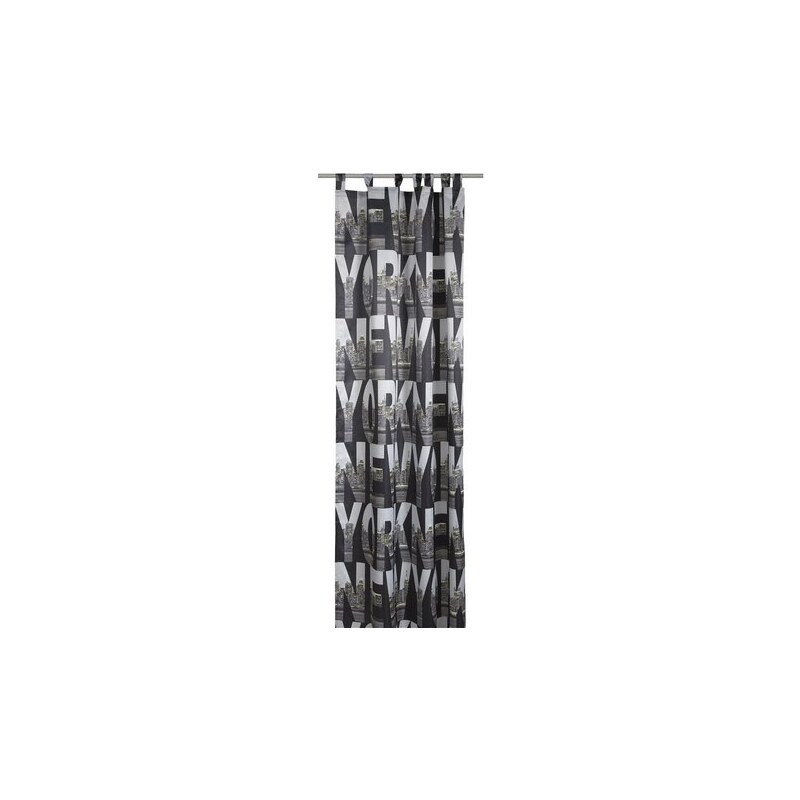 deko trends Vorhang New York (1 Stück) schwarz H/B: 245/140 cm