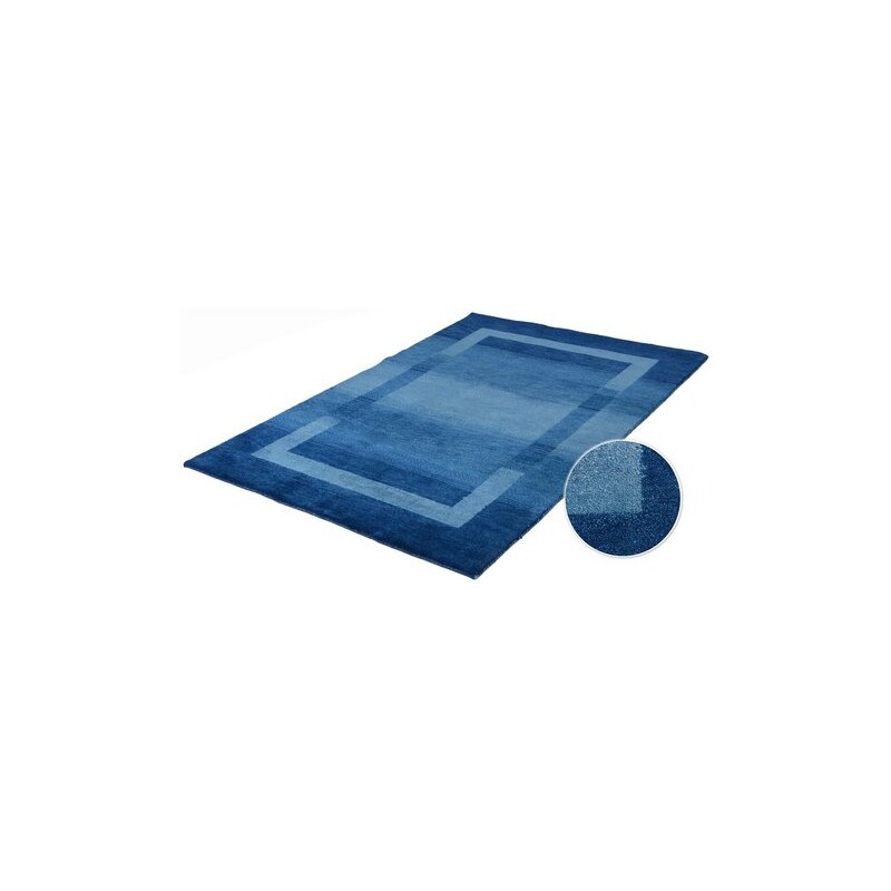 Orient-Teppich Parwis Gabbeh Salek 3,5kg/m² handgeknüpft Schurwolle Unikat PARWIS blau 2 (B/L: 70x140 cm),4 (B/L: 170x240 cm),6 (B/L: 200x300 cm)