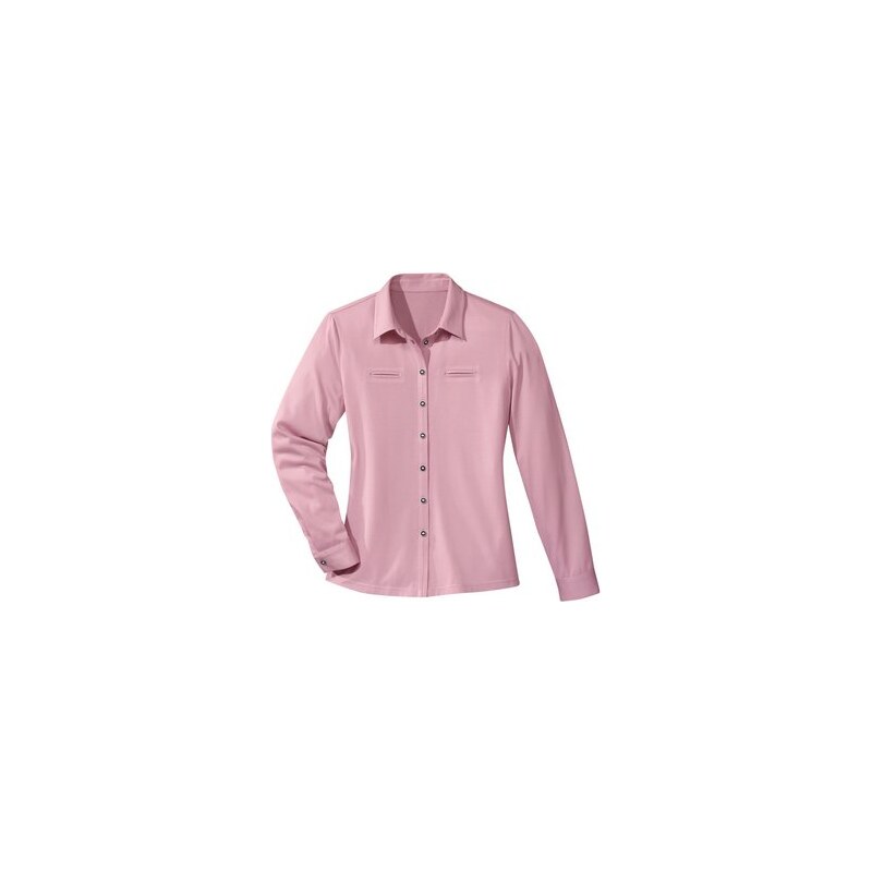 Damen Classic Basic Jersey-Bluse CLASSIC BASIC rosa 38,40,42,44,46,48,50,52,54