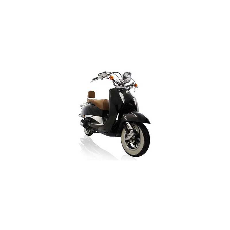 MOTOWORX Motorroller Titano 125 ccm 85 km/h 8,57 PS mit Rollergarage schwarz