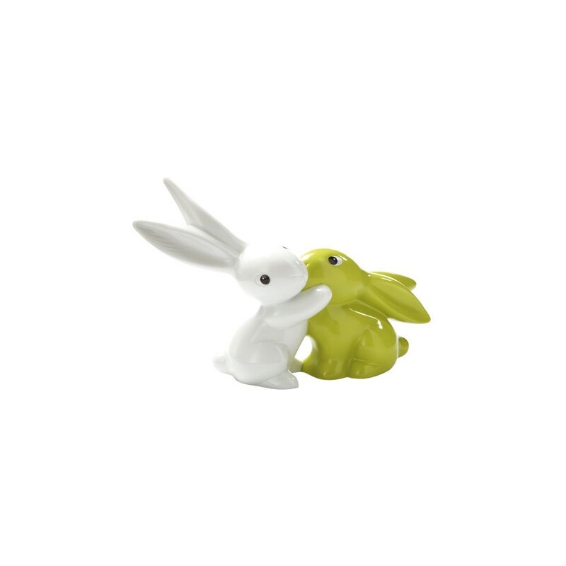 Bunny in Love Apple-green Goebel bunt