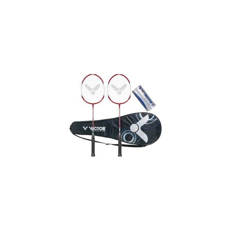 VICTOR Badminton Set Atomos 500 Set rot